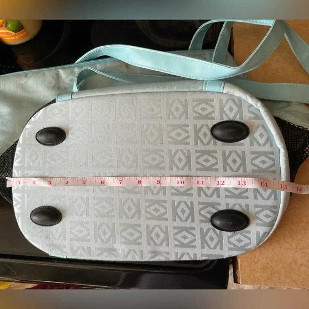 Union Rich:KK pack & paw pet carrier bag for small dogs with handles teal color